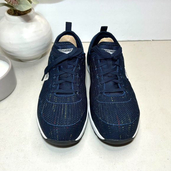 Skechers Bulklin Balran Safety Toe Work Sneakers Navy/White 108033 Women's 7.5/8 - Picture 3 of 10